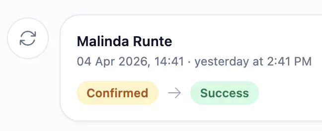 Sweely owner panel reservation status change actions
