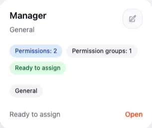 Sweely owner panel manager role and permissions assignment