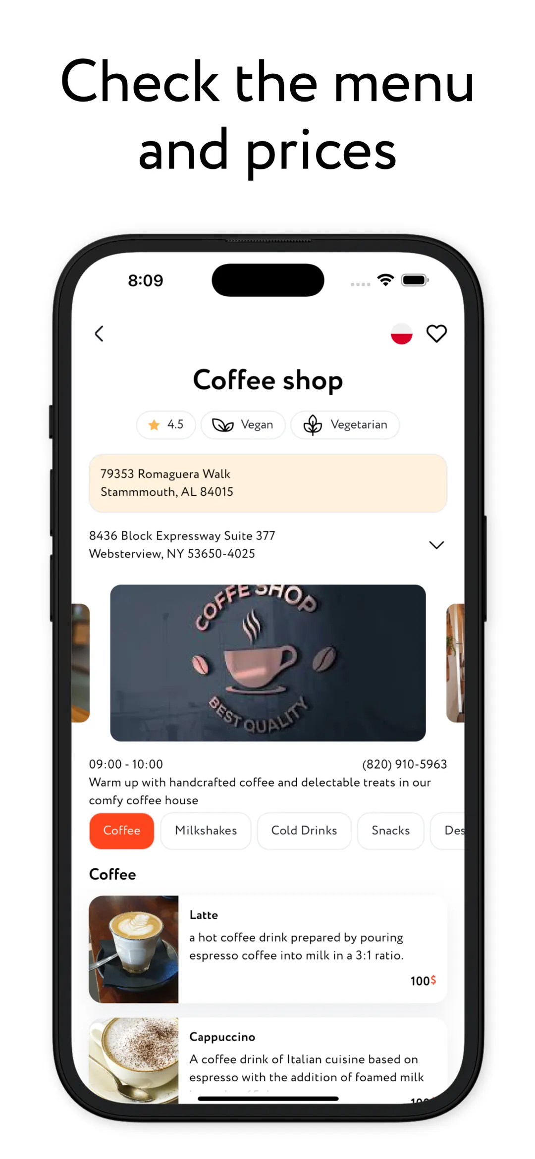 A cleaner first view for choosing where to eat
